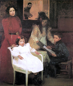  Joaquin Sorolla Y Bastida My Family - Art Print