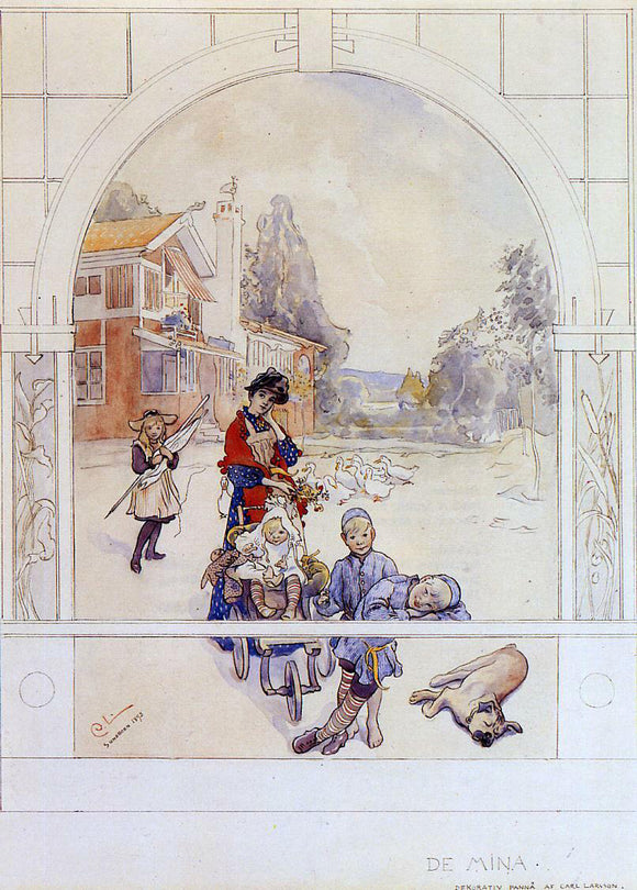  Carl Larsson My Loved Ones - Art Print