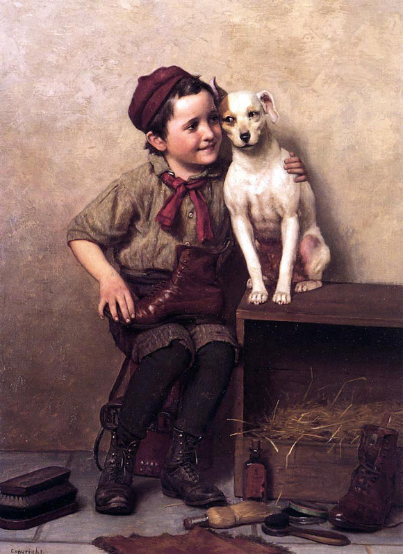  John George Brown My Pardner - Art Print