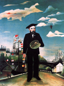  Henri Rousseau Myself, Landscape Portrait - Art Print