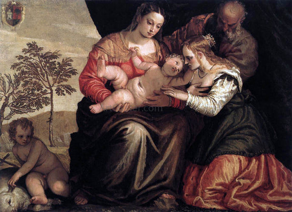  Gian Battista Zelotti Mystic Marriage of St Catherine - Art Print