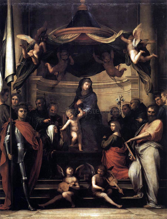  Fra Bartolomeo Mystic Marriage of St Catherine - Art Print