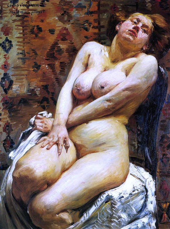  Lovis Corinth Nana, Female Nude - Art Print