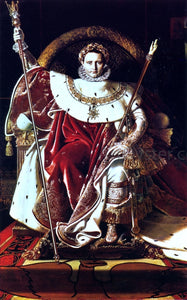  Jean-Auguste-Dominique Ingres Napoleon as Jupiter Enthroned - Art Print