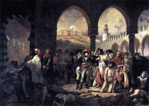  Antoine-Jean Gros Napoleon Bonaparte Visiting the Plague-stricken at Jaffa - Art Print