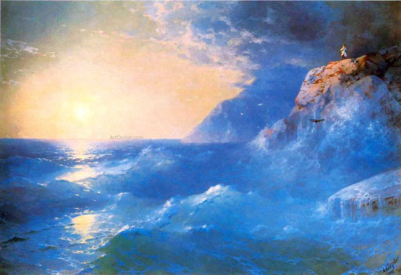  Ivan Constantinovich Aivazovsky Napoleon on Island of St. Helen - Art Print