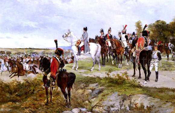  James Alexander Walker Napoleon Watching The Battle Of Friedland, 1807 - Art Print