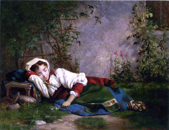  John OBrien Inman Napping - Art Print