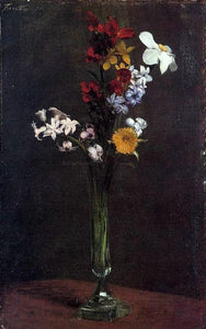  Henri Fantin-Latour Narcisses, Hyacinths and Nasturtiums - Art Print