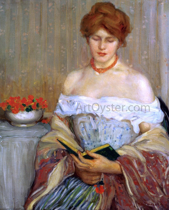  Frederick Carl Frieseke Nasturtiums - Art Print