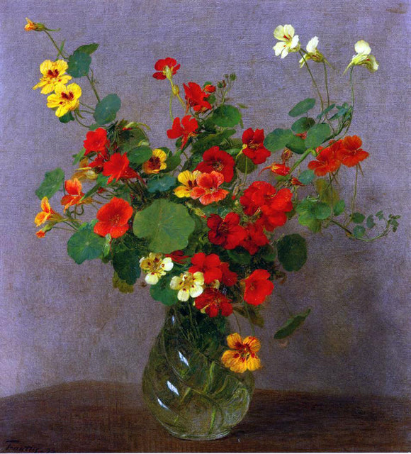  Henri Fantin-Latour Nasturtiums - Art Print