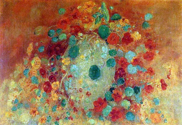  Odilon Redon Nasturtiums - Art Print