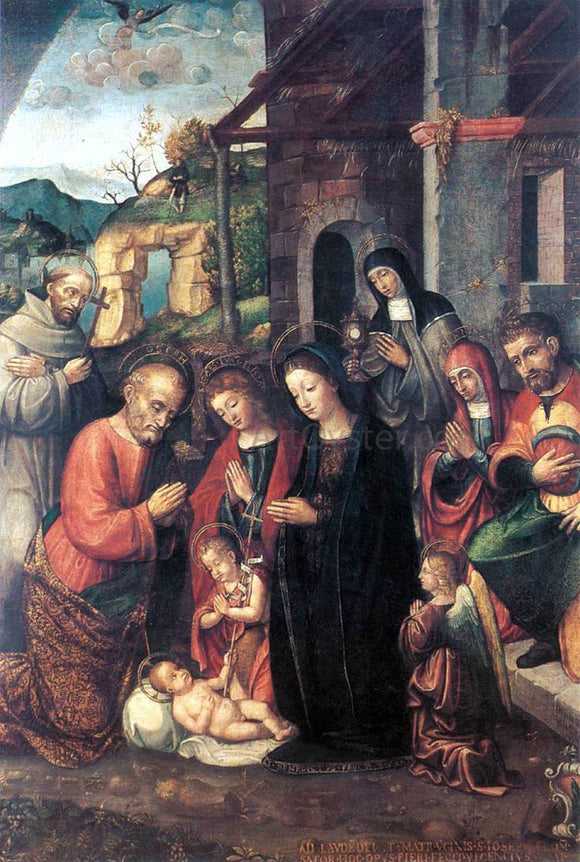  Bernardino Fasolo Nativity - Art Print