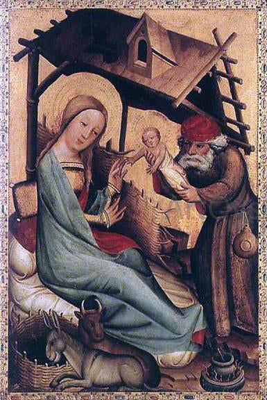  Master Bertram Nativity, panel from Grabow Altarpiece - Art Print