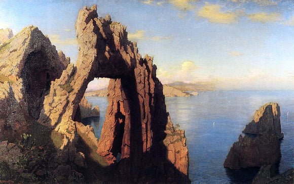  William Stanley Haseltine Natural Arch at Capri - Art Print