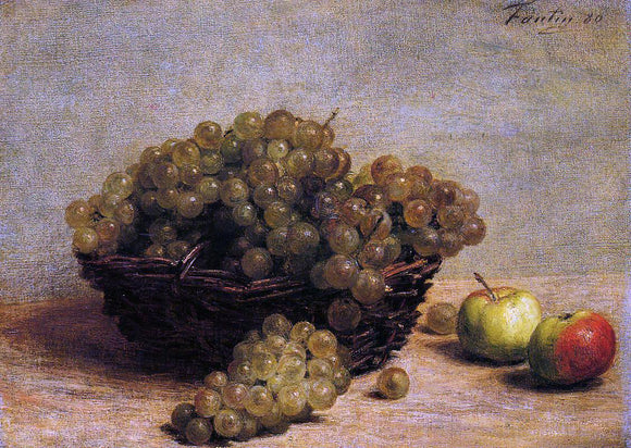  Henri Fantin-Latour Nature Morte: Raisin et Pommes d'Api - Art Print