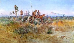  Charles Marion Russell Navajo Trackers - Art Print