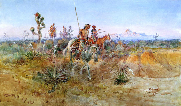  Charles Marion Russell Navajo Trackers - Art Print