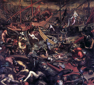  Sante Peranda Naval Victory of the Venetians at Jaffa - Art Print