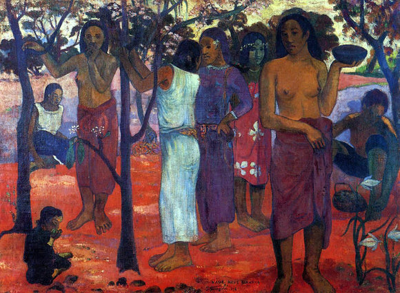  Paul Gauguin Nave Nave Mahana (also known as Delightful Day) - Art Print