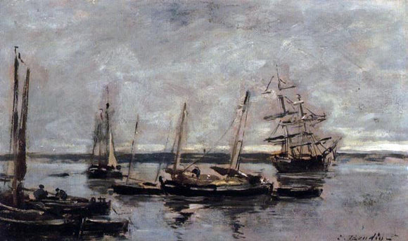  Eugene-Louis Boudin Near Camaret - Art Print