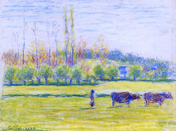  Camille Pissarro Near Eragny - Art Print