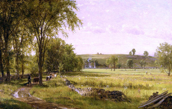  Thomas Worthington Whittredge Near Gray Court Junction - Art Print