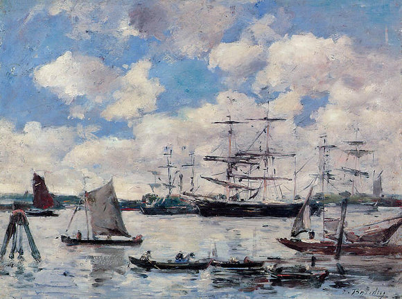  Eugene-Louis Boudin Near Rotterdam - Art Print