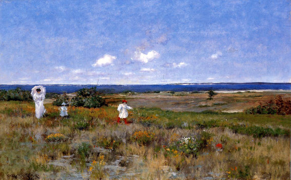  William Merritt Chase Near the Beach, Shinnecock - Art Print