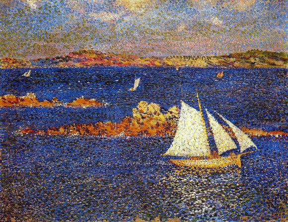  Theo Van Rysselberghe Near the Rocks of Per-Kiridec - Art Print