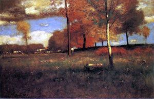 George Inness Near the Village, October - Art Print
