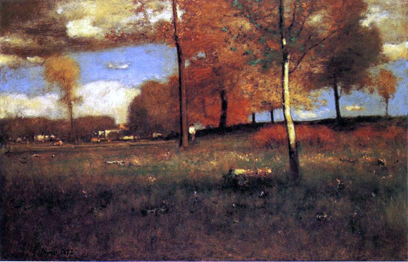  George Inness Near the Village, October - Art Print