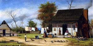  William Aiken Walker Negro Cabin with Two-Pole Chimney - Art Print