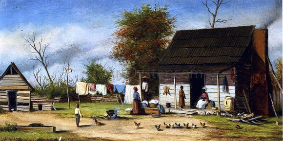  William Aiken Walker Negro Cabin with Two-Pole Chimney - Art Print