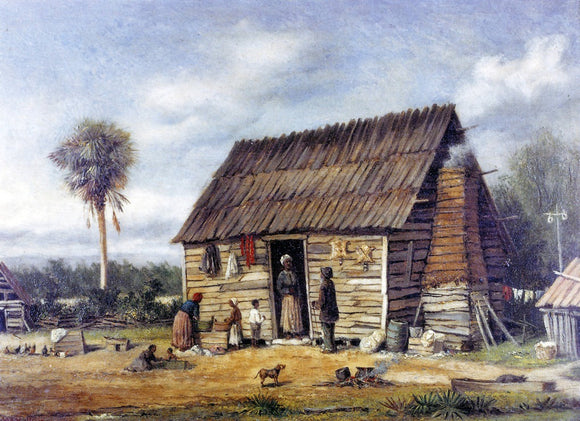  William Aiken Walker Negro Cabin by a Palm Tree - Art Print