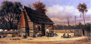  William Aiken Walker Negro Cabin with Palm Tree - Art Print