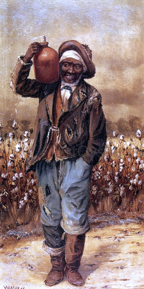  William Aiken Walker Negro Man with Jug on Shoulder - Art Print