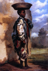  William Aiken Walker Negro Youth with Basket on Head (Cuba) - Art Print