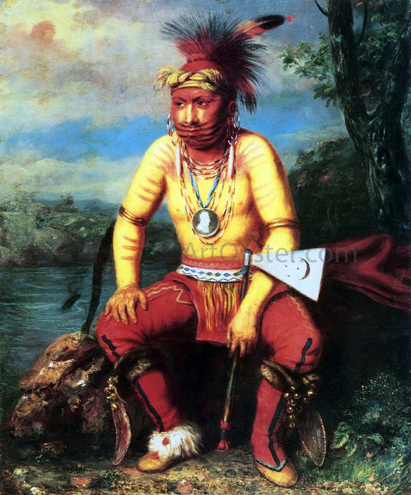  Charles Bird King Nesouaquoit (Bear in the Fork of a Tree), A Fox Chief - Art Print