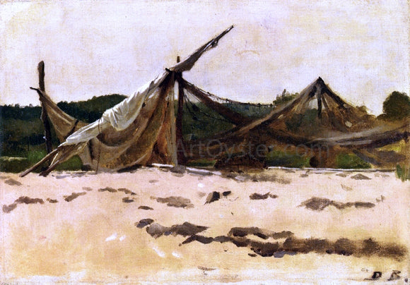  Dennis Miller Bunker Nets and Sails Drying - Art Print