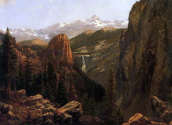  Albert Bierstadt Nevada Falls, Yosemite - Art Print