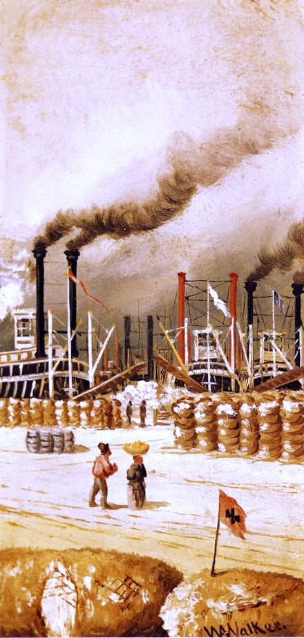  William Aiken Walker New Orleans Levee Scene - Art Print