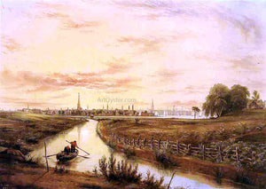  William Rickarby Miller New York from Hoboken - Art Print