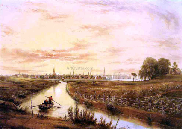  William Rickarby Miller New York from Hoboken - Art Print