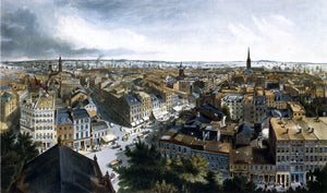  Henry Papprill New York from the Steeple of St. Paul's Church, Looking East, South and West - Art Print