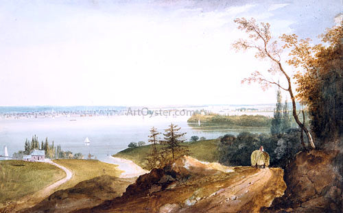  William Guy Wall New York from Weehawk - Art Print