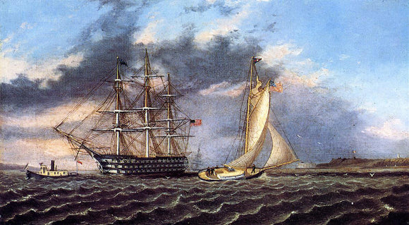  James E Buttersworth New York Harbor - Art Print