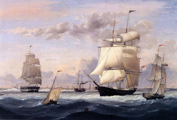  Fitz Hugh Lane New York Harbor - Art Print