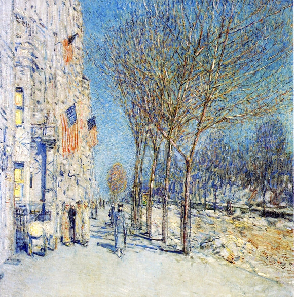  Frederick Childe Hassam A New York Landscape - Art Print