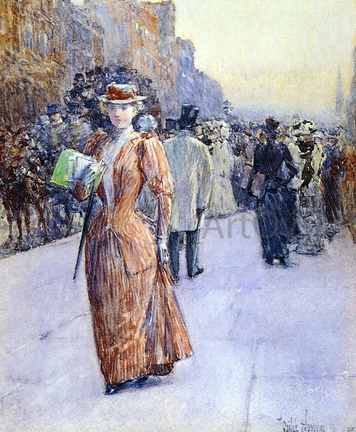  Frederick Childe Hassam New York Street Scene - Art Print